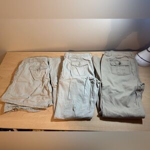 Sizes 11-13 khaki pants and shorts